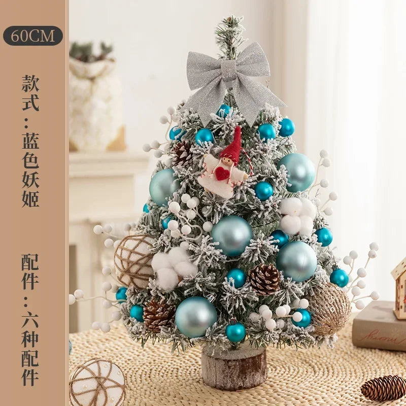 Christmas Decoration Christmas Tree Home Desktop Ornament 0.6 Meters Mini Desktop Ins Simulation Tree Package