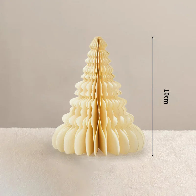 Christmas Honeycomb Ball 3D Christmas Tree Ornament Paper Hanging Xmas Decoration 2025 Party Favors Navidad New Year Kids Gift