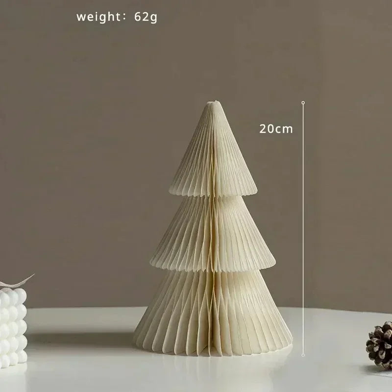 Christmas decoration paper christmas tree creative honeycomb folding table ornaments window scene decoration gift pendant