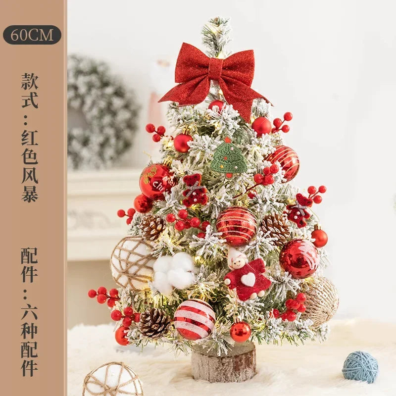 Christmas Decoration Christmas Tree Home Desktop Ornament 0.6 Meters Mini Desktop Ins Simulation Tree Package