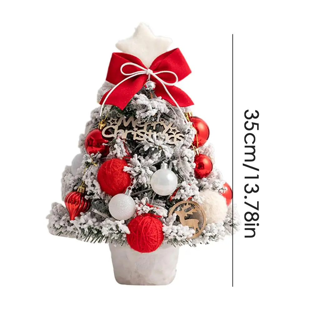 Tabletop Christmas Tree With Lights 35cm Prelit Artificial Tabletop Christmas Tree Small Light Up Christmas Tree For Desk With