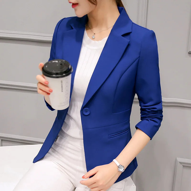 Female Tops Suit Blazer Femme Jackets