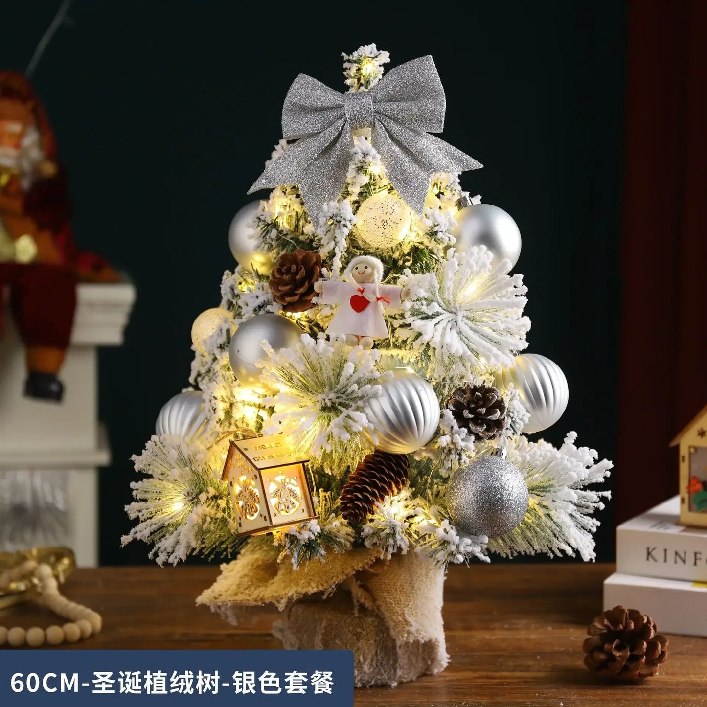 Christmas Decoration Christmas Tree Home Desktop Ornament 0.6 Meters Mini Desktop Ins Simulation Tree Package