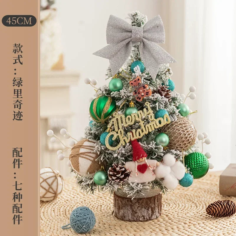 Christmas Decoration Christmas Tree Home Desktop Ornament 0.6 Meters Mini Desktop Ins Simulation Tree Package