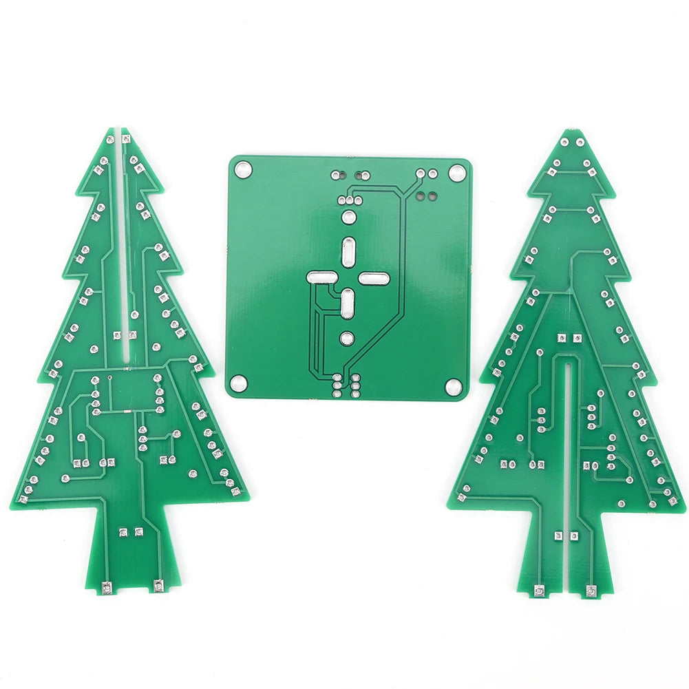 Lower Energy Consumption Soldering Practice Kit DIY 3D Christmas Tree Battery/USB Powered Electronic Exercise Kit for DIY Lovers