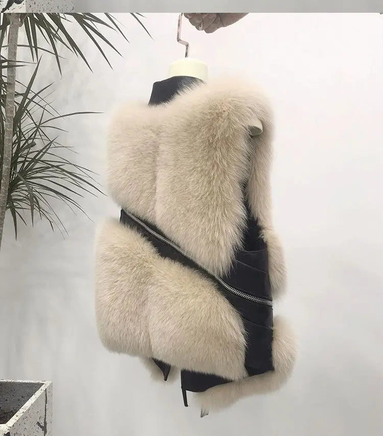 Fur Coat Women's Vest Short