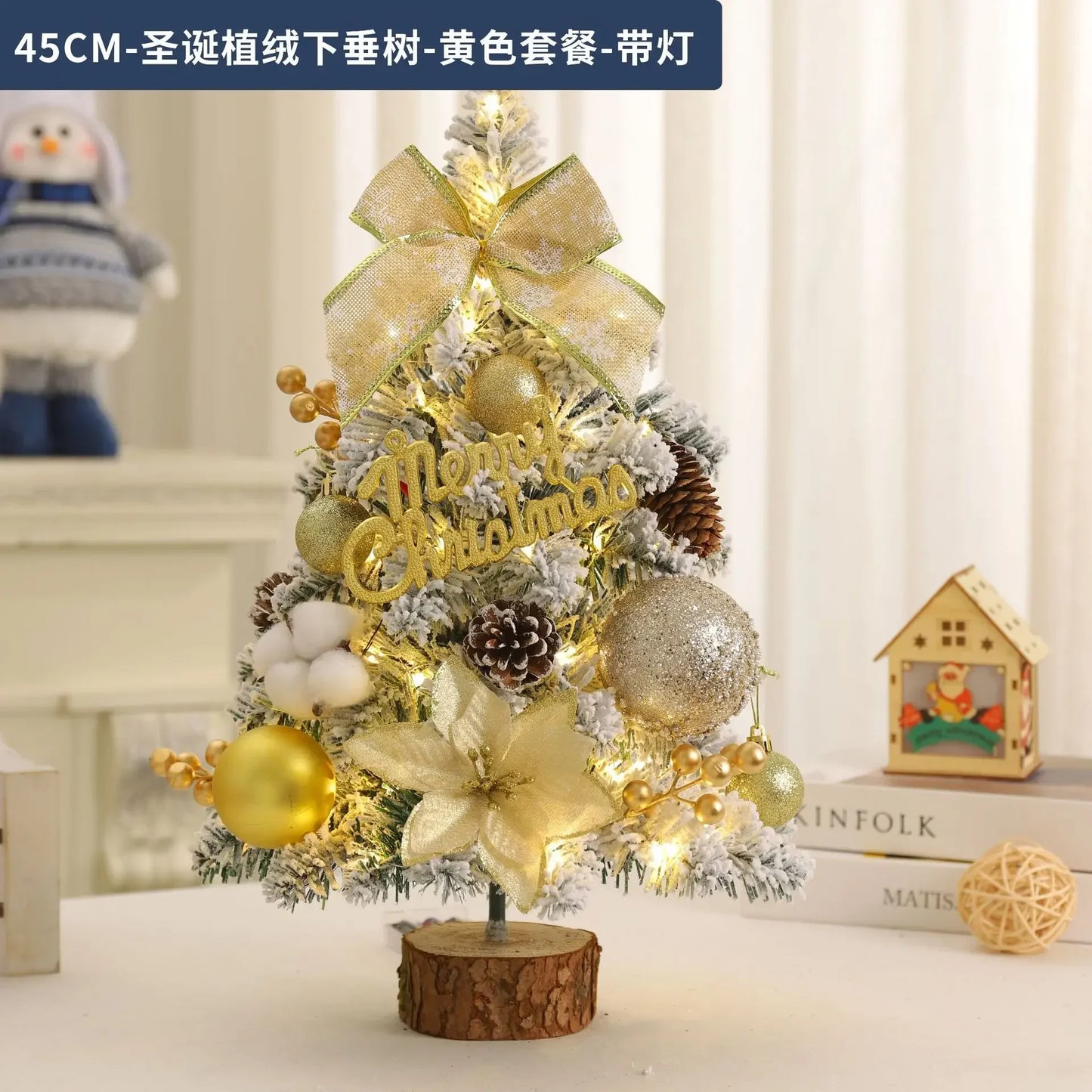 Christmas Decoration Christmas Tree Home Desktop Ornament 0.6 Meters Mini Desktop Ins Simulation Tree Package