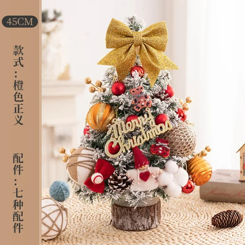 Christmas Decoration Christmas Tree Home Desktop Ornament 0.6 Meters Mini Desktop Ins Simulation Tree Package