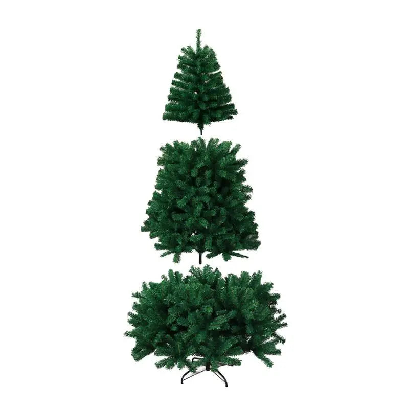 2.1m~1.2m PVC Large Christmas Tree Encryption Green Snow Tree Christmas Decoration 2025 New Year Home Party Hotel Scene Decor