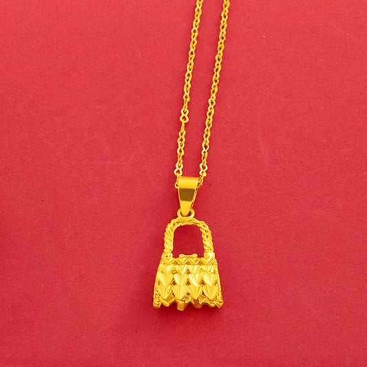 Fashion Hot Sale Pure Brass Plated 24K Imitation Gold Pendant Brass Gold Plated Women Pendant Birthday Jewelry Gift