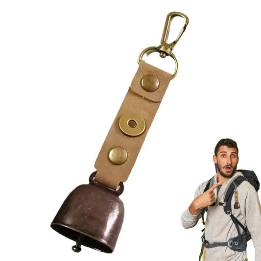 Loud Bear Bell Climbing Bear-Proof Metal Bell Camping Gear Bear Bells Scare Bear Bell Keychain For Camping Hiking Backpacking