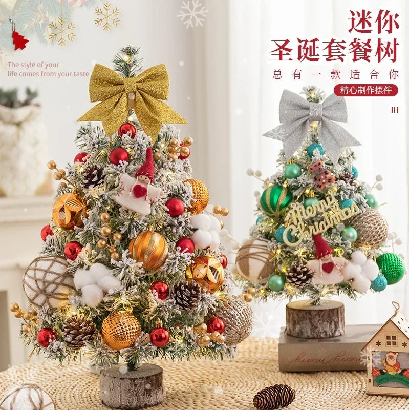 Christmas Decoration Christmas Tree Home Desktop Ornament 0.6 Meters Mini Desktop Ins Simulation Tree Package