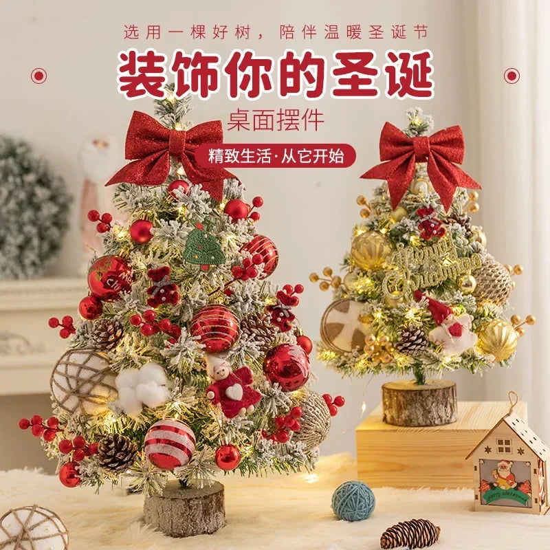 Christmas Decoration Christmas Tree Home Desktop Ornament 0.6 Meters Mini Desktop Ins Simulation Tree Package