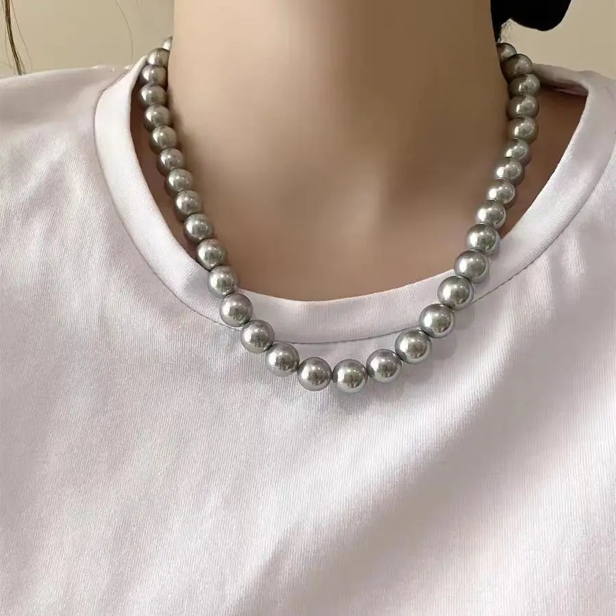 Gray Pearl Necklace for Women's