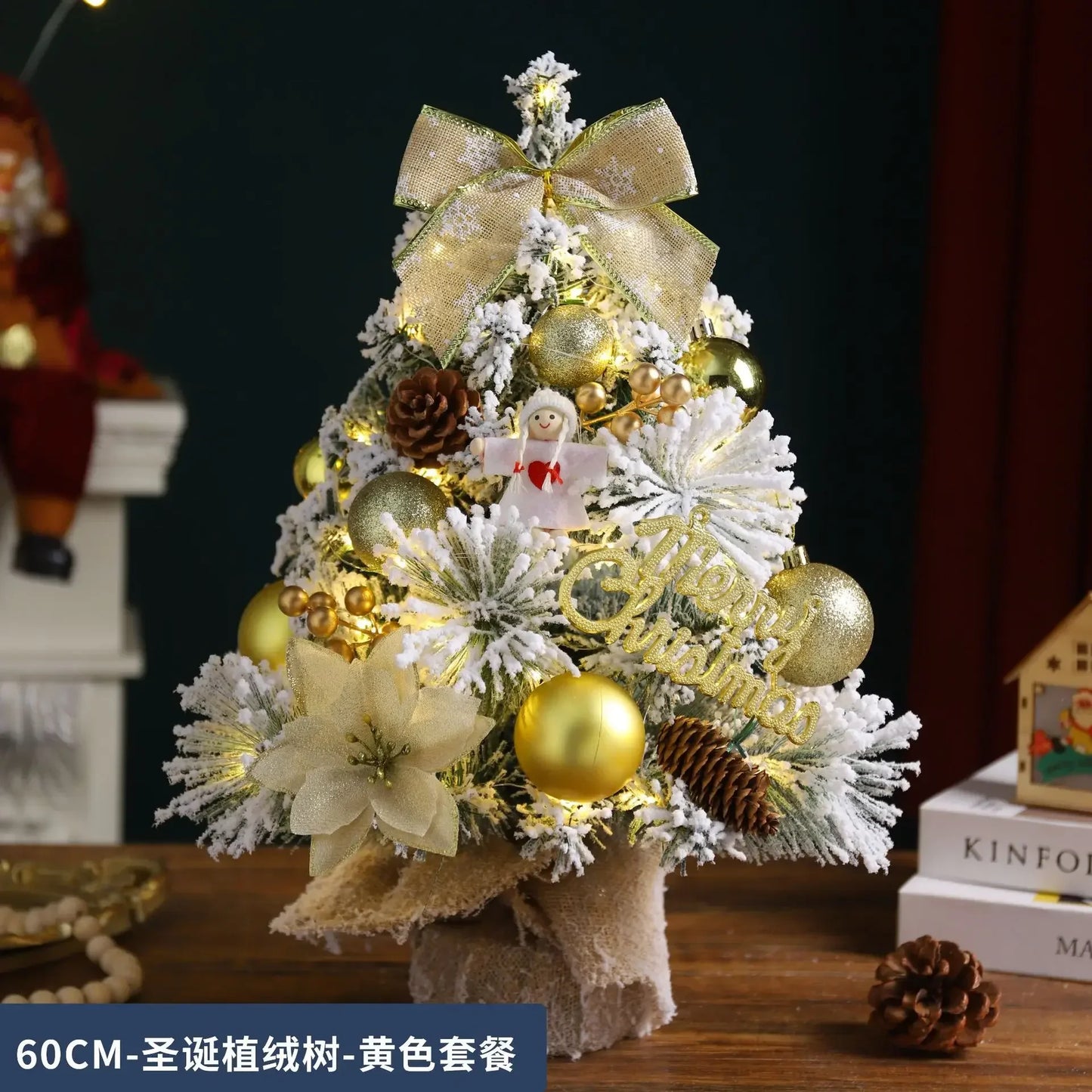 Christmas Decoration Christmas Tree Home Desktop Ornament 0.6 Meters Mini Desktop Ins Simulation Tree Package