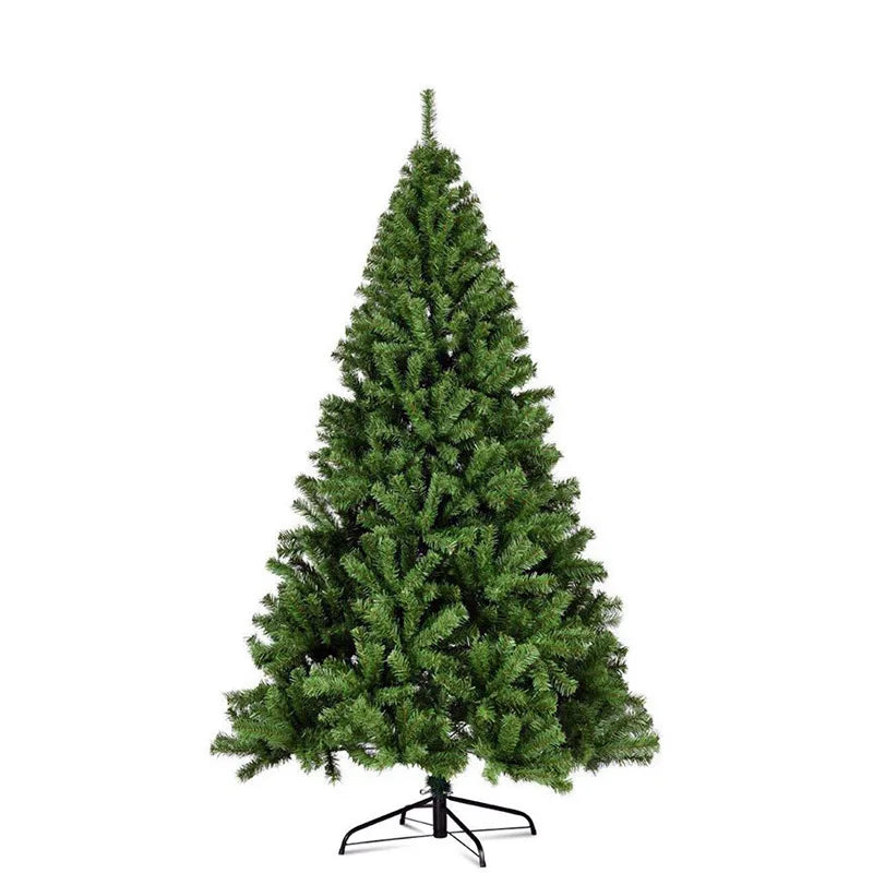 2.1m~1.2m PVC Large Christmas Tree Encryption Green Snow Tree Christmas Decoration 2025 New Year Home Party Hotel Scene Decor