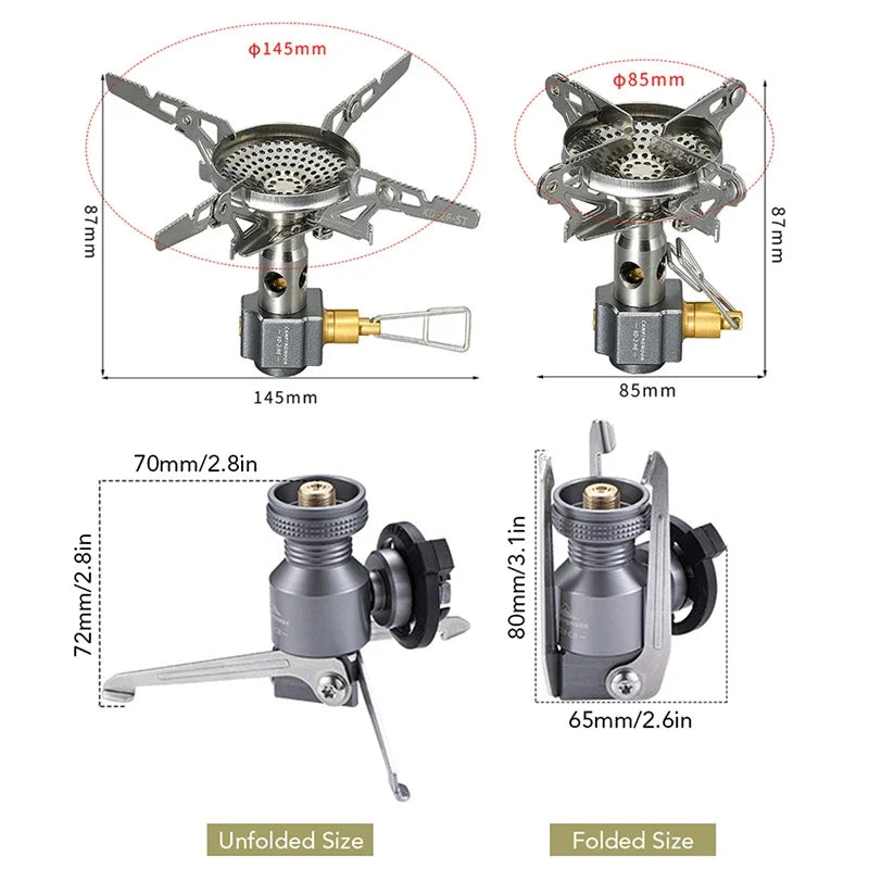 Mini Camping Backpacking Gas Stove