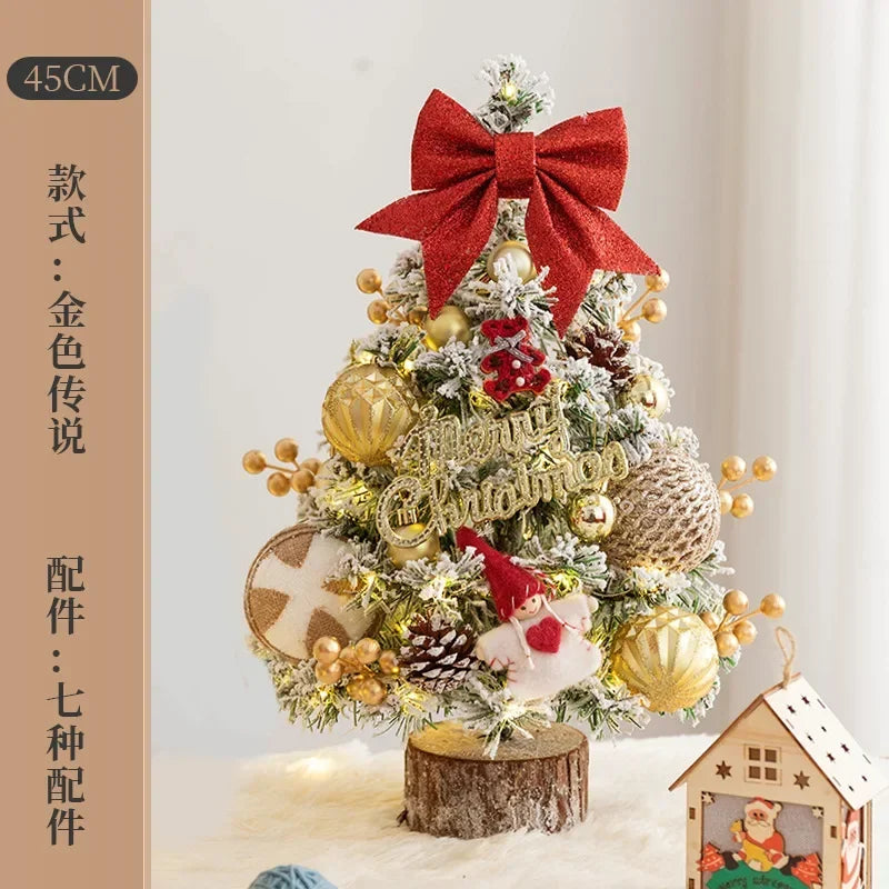 Christmas Decoration Christmas Tree Home Desktop Ornament 0.6 Meters Mini Desktop Ins Simulation Tree Package