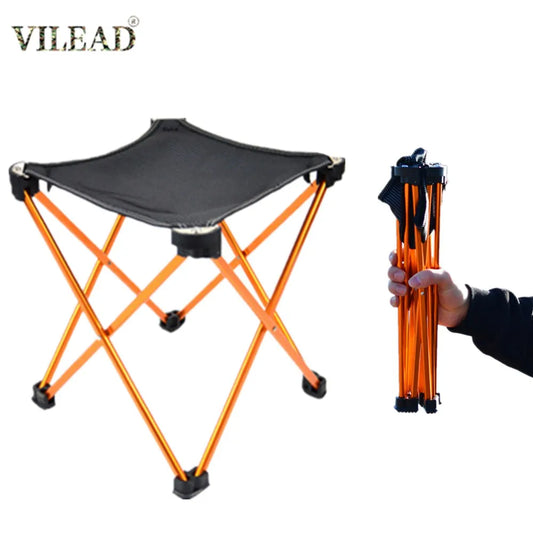 Vilead Ultralight Stools Aluminum Alloy Fishing Chair Foldable Portable Durable Camping Gears Hiking Outdor Picnic Tools Travel