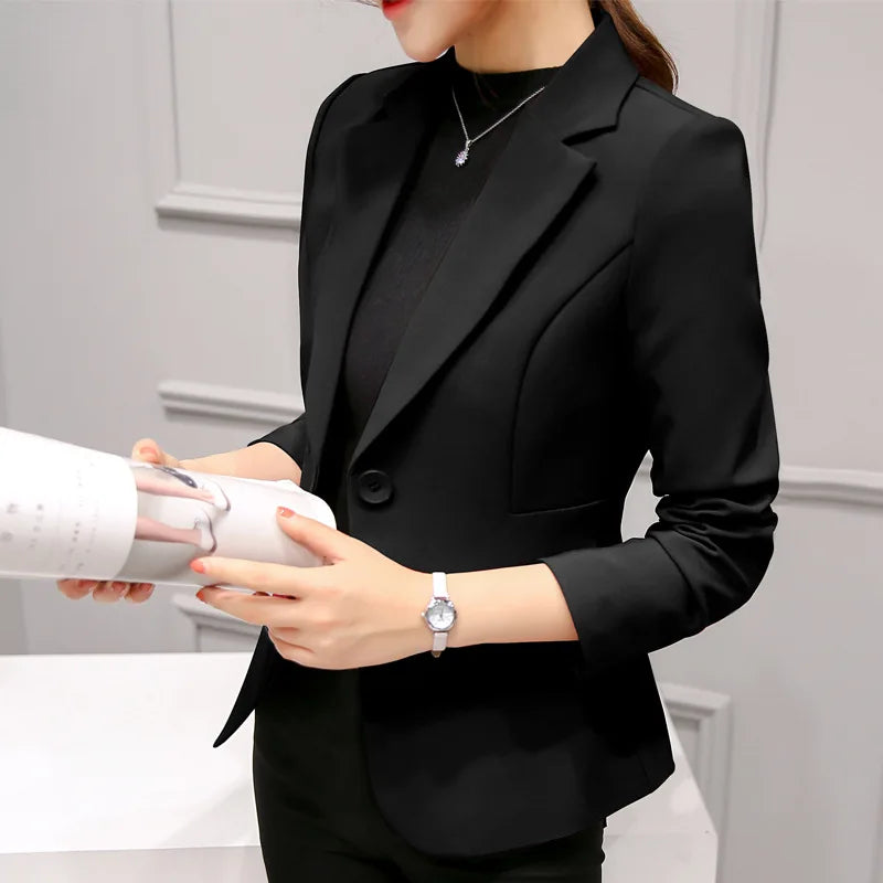 Female Tops Suit Blazer Femme Jackets