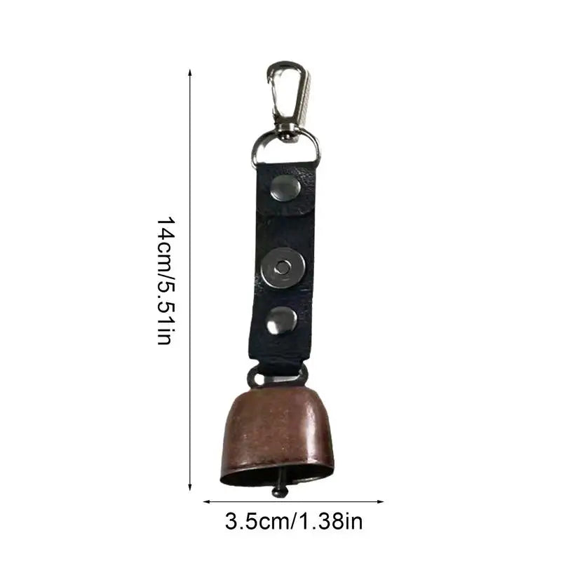 Loud Bear Bell Climbing Bear-Proof Metal Bell Camping Gear Bear Bells Scare Bear Bell Keychain For Camping Hiking Backpacking