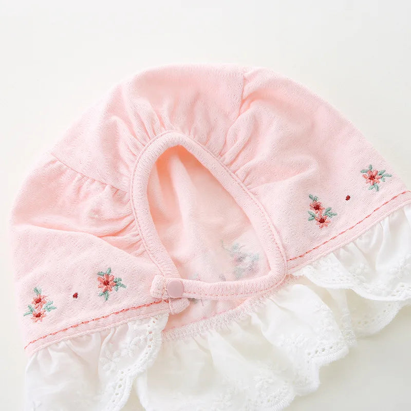 Infant Baby Girls Jumpsuit+Hat