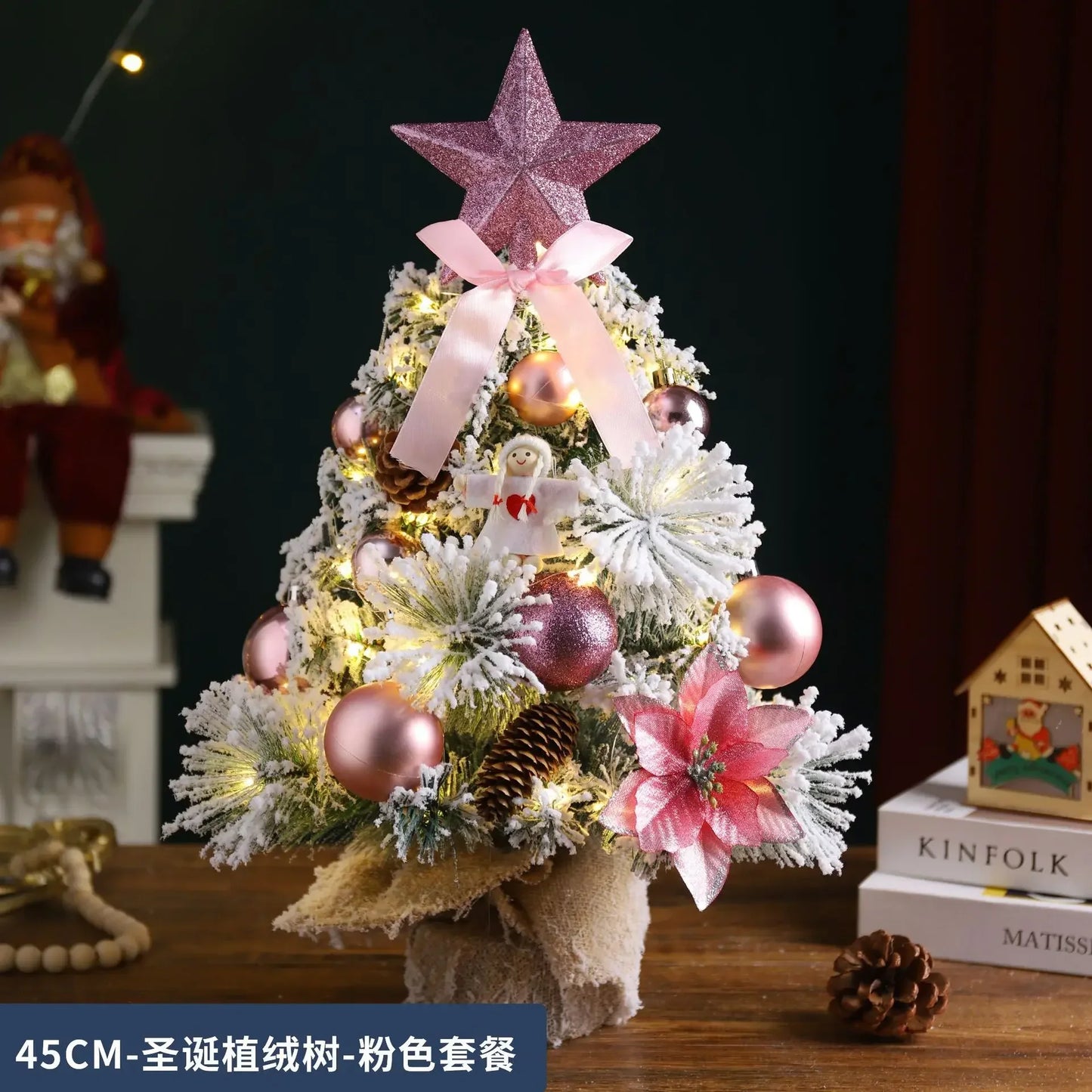 Christmas Decoration Christmas Tree Home Desktop Ornament 0.6 Meters Mini Desktop Ins Simulation Tree Package