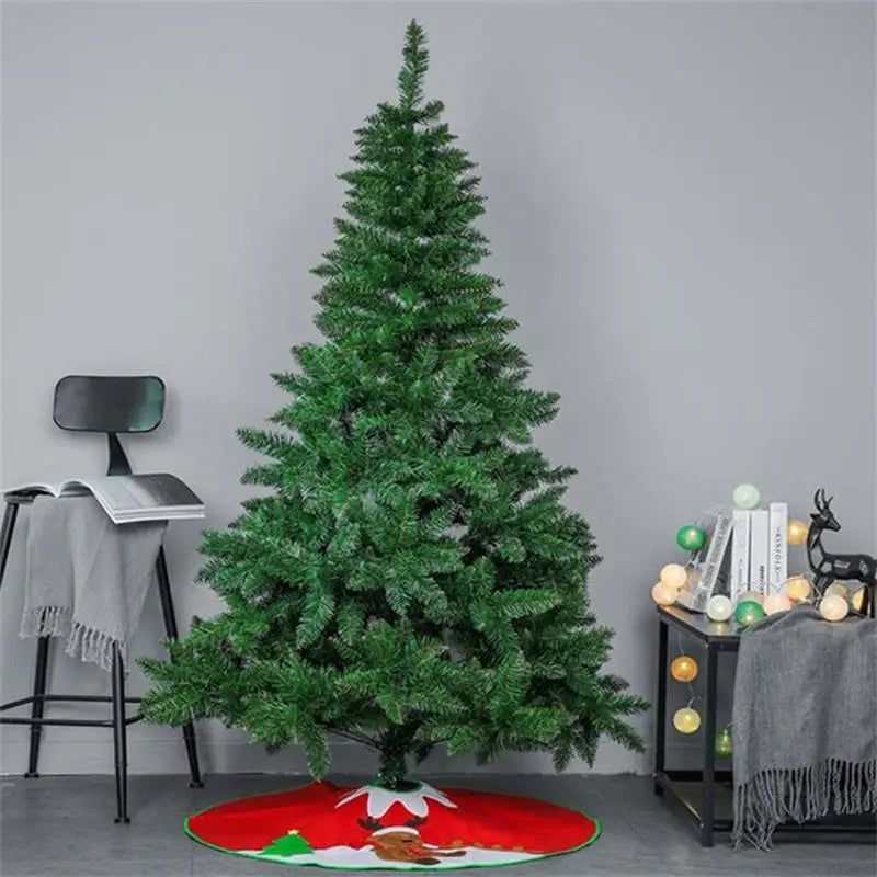 2.1m~1.2m PVC Large Christmas Tree Encryption Green Snow Tree Christmas Decoration 2025 New Year Home Party Hotel Scene Decor