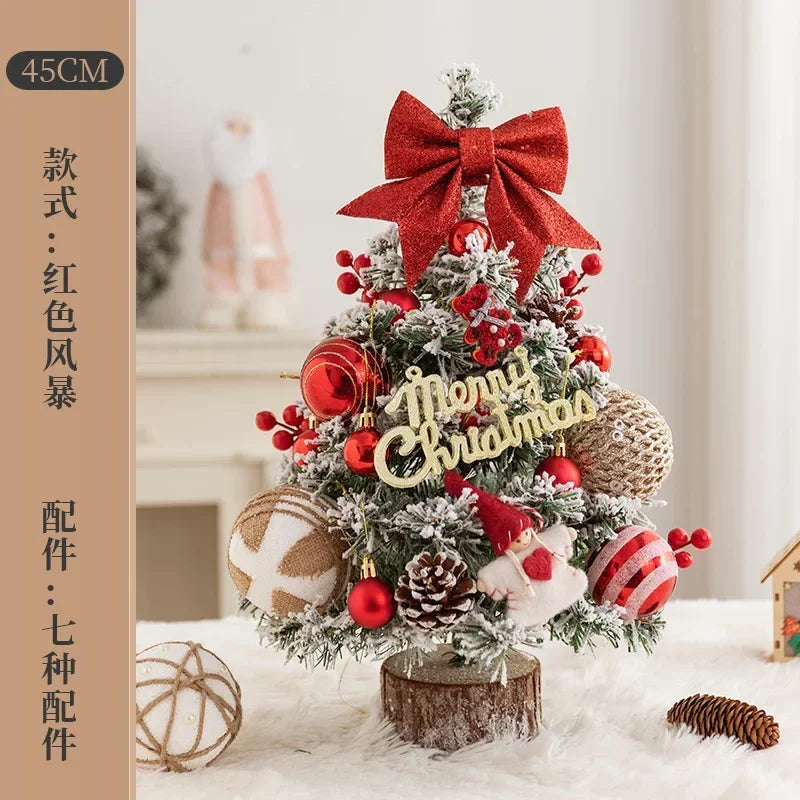 Christmas Decoration Christmas Tree Home Desktop Ornament 0.6 Meters Mini Desktop Ins Simulation Tree Package