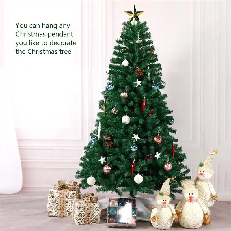 2.1m~1.2m PVC Large Christmas Tree Encryption Green Snow Tree Christmas Decoration 2025 New Year Home Party Hotel Scene Decor